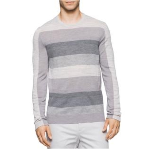 Calvin Klein Italian Yarn Crew Neck Sweater - Picture 2 of 8